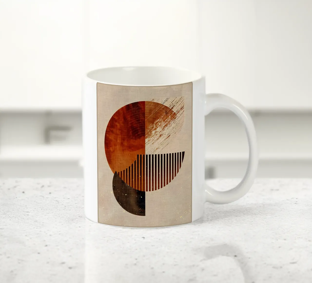 Astratto terrestre tazza in ceramica da Modern Geometry