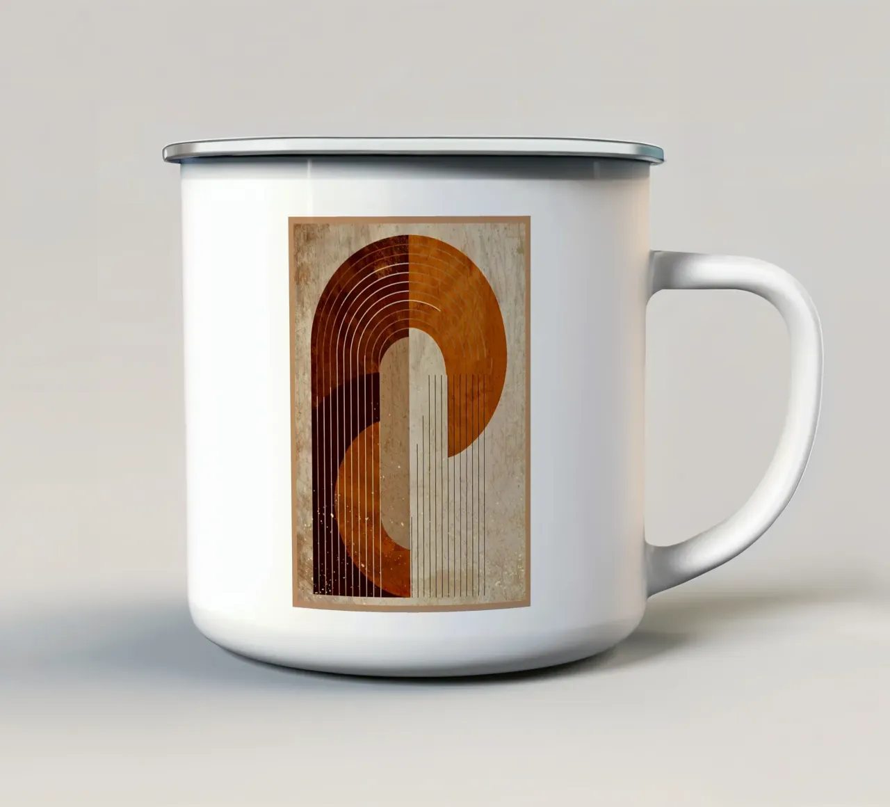 Archi rustici tazza in smalto da Modern Geometry
