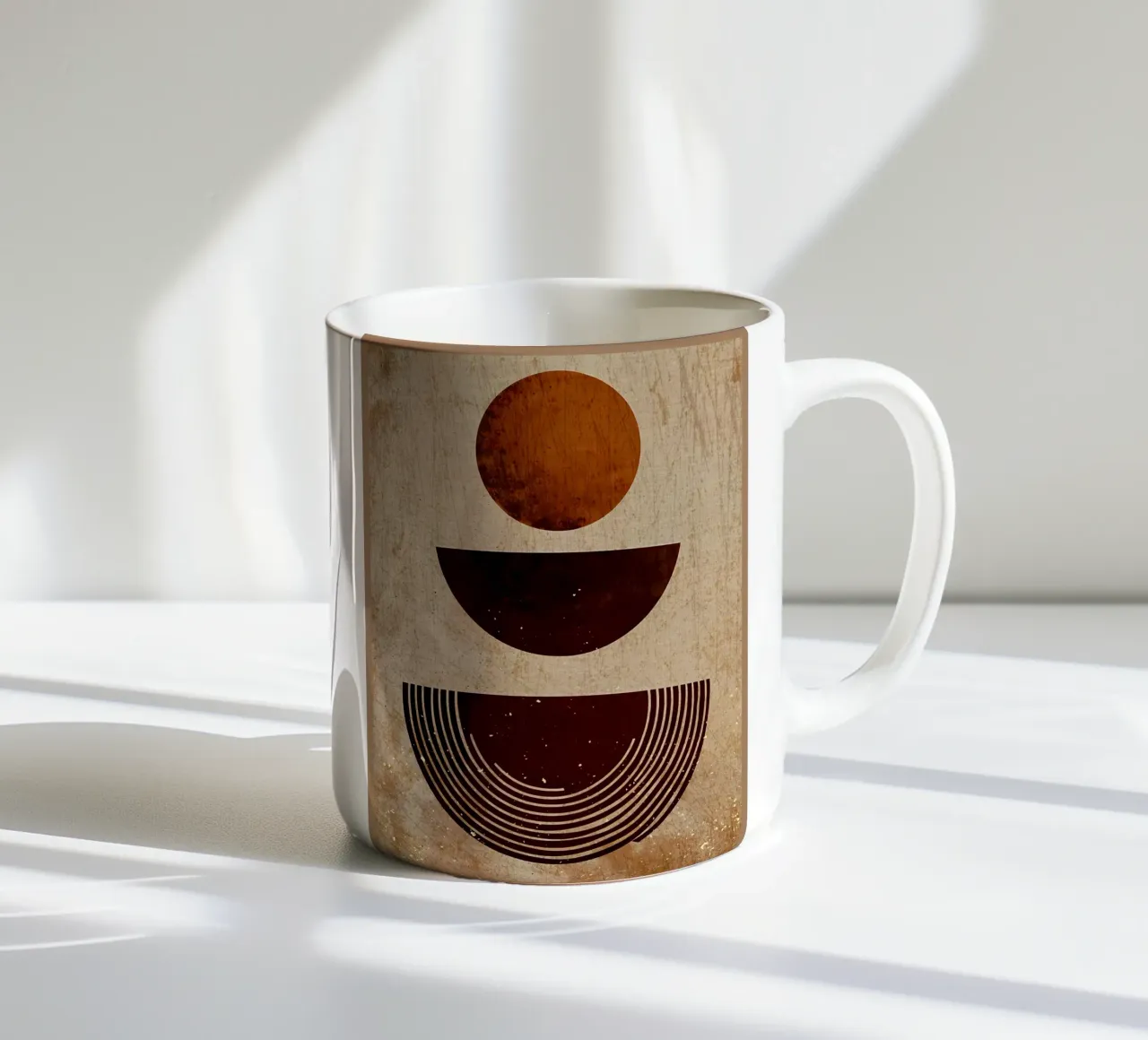 Geometrico rustico tazza in ceramica da Modern Geometry