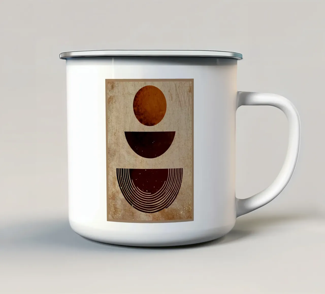 Geometrico rustico tazza in smalto da Modern Geometry