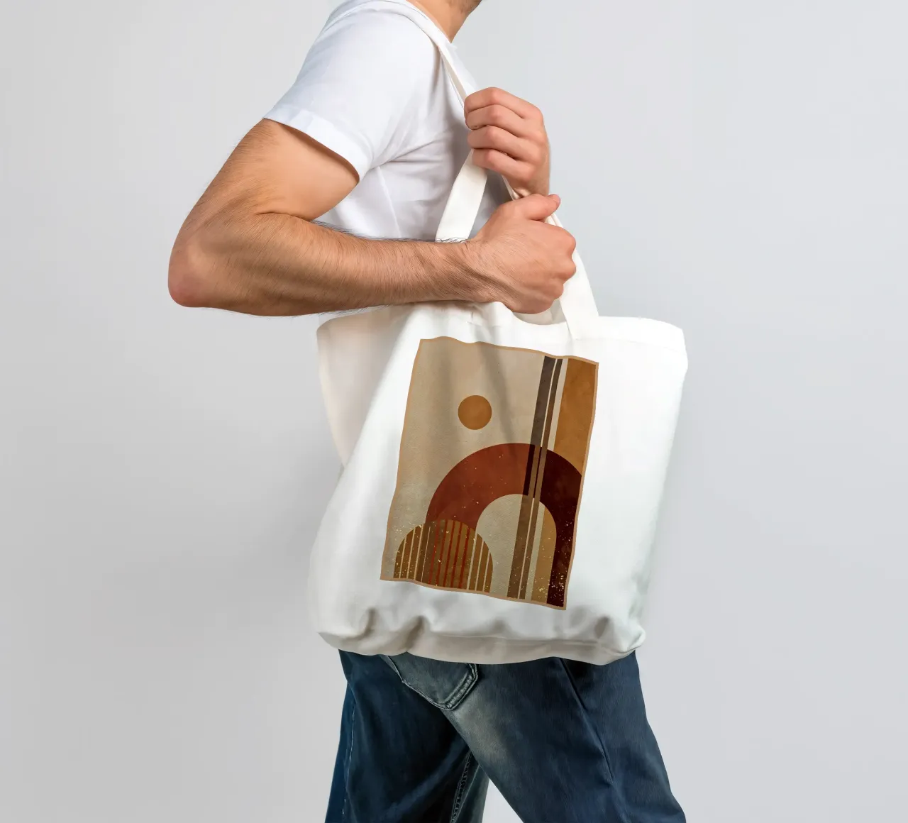 Curve solari borsa in juta da Modern Geometry