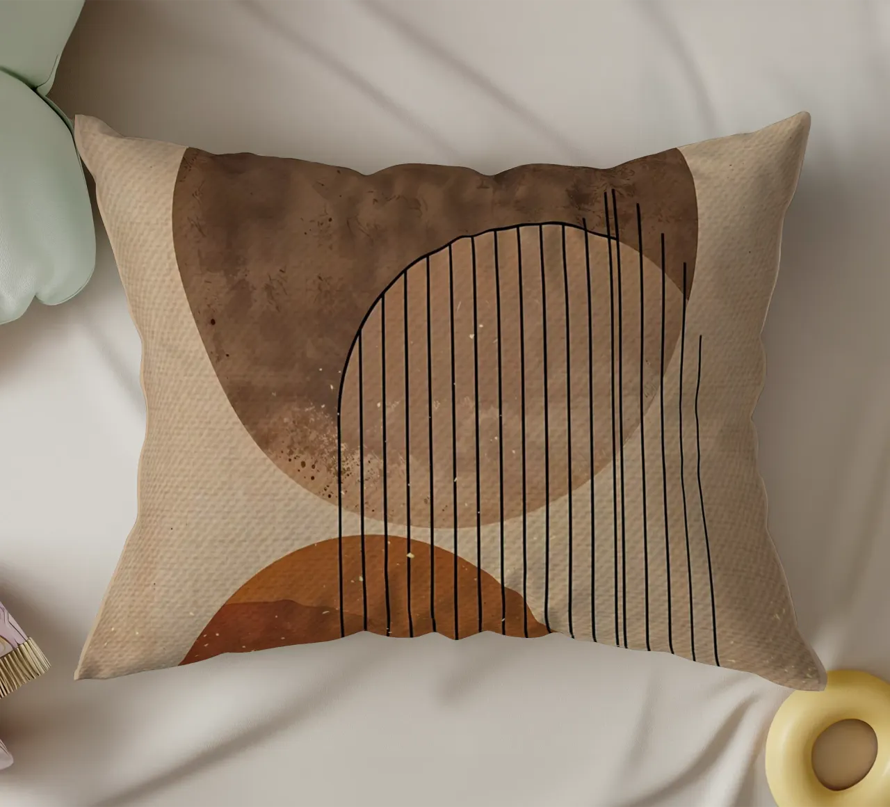 Curve meridiane cuscino da Modern Geometry