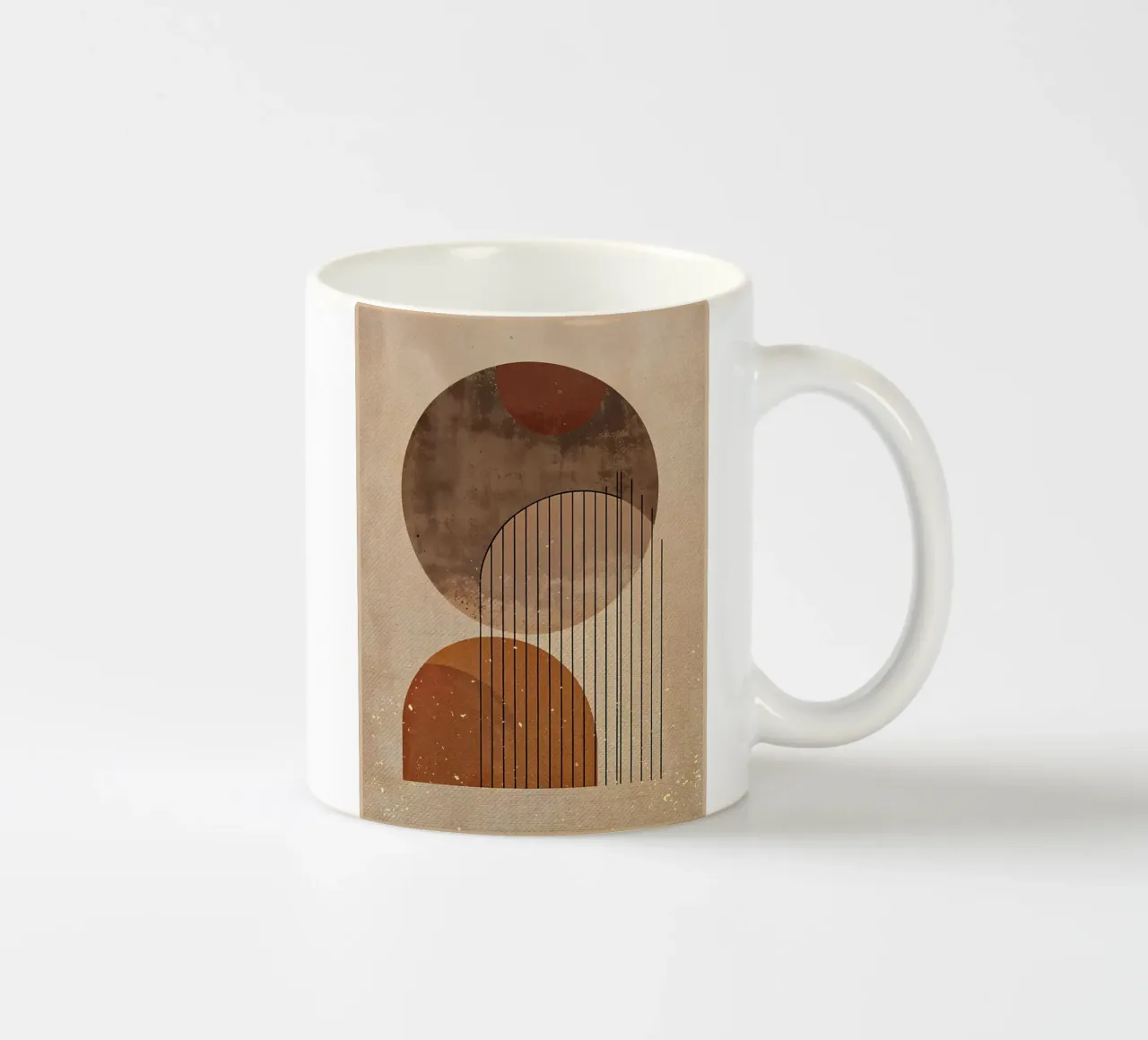 Curve meridiane tazza in ceramica da Modern Geometry