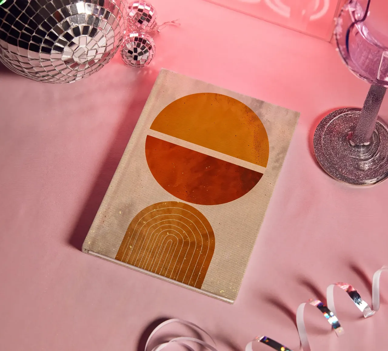 Sunset Archway notebook by Modern Geometry