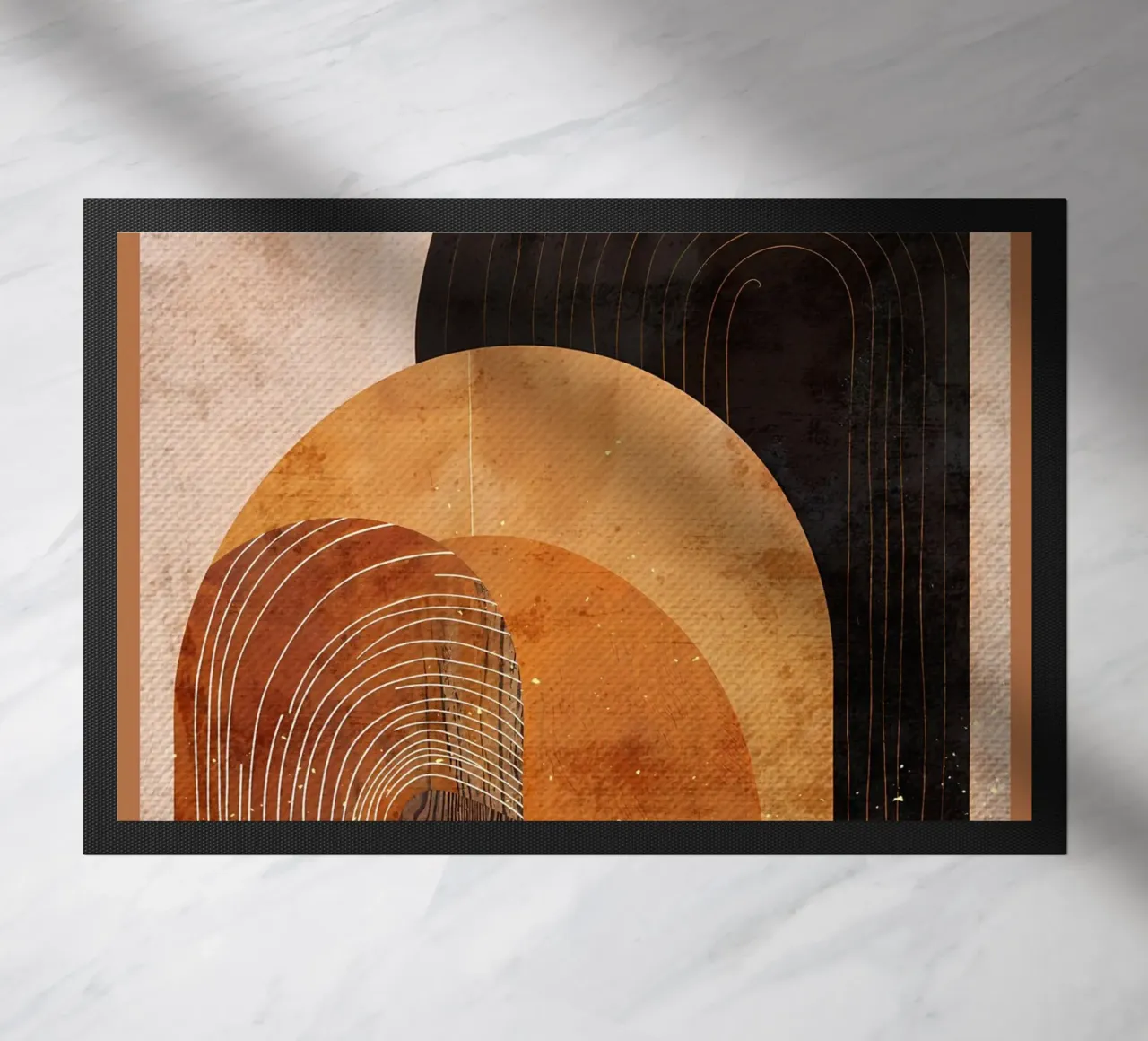 Mezzelune di legno zerbino da Modern Geometry