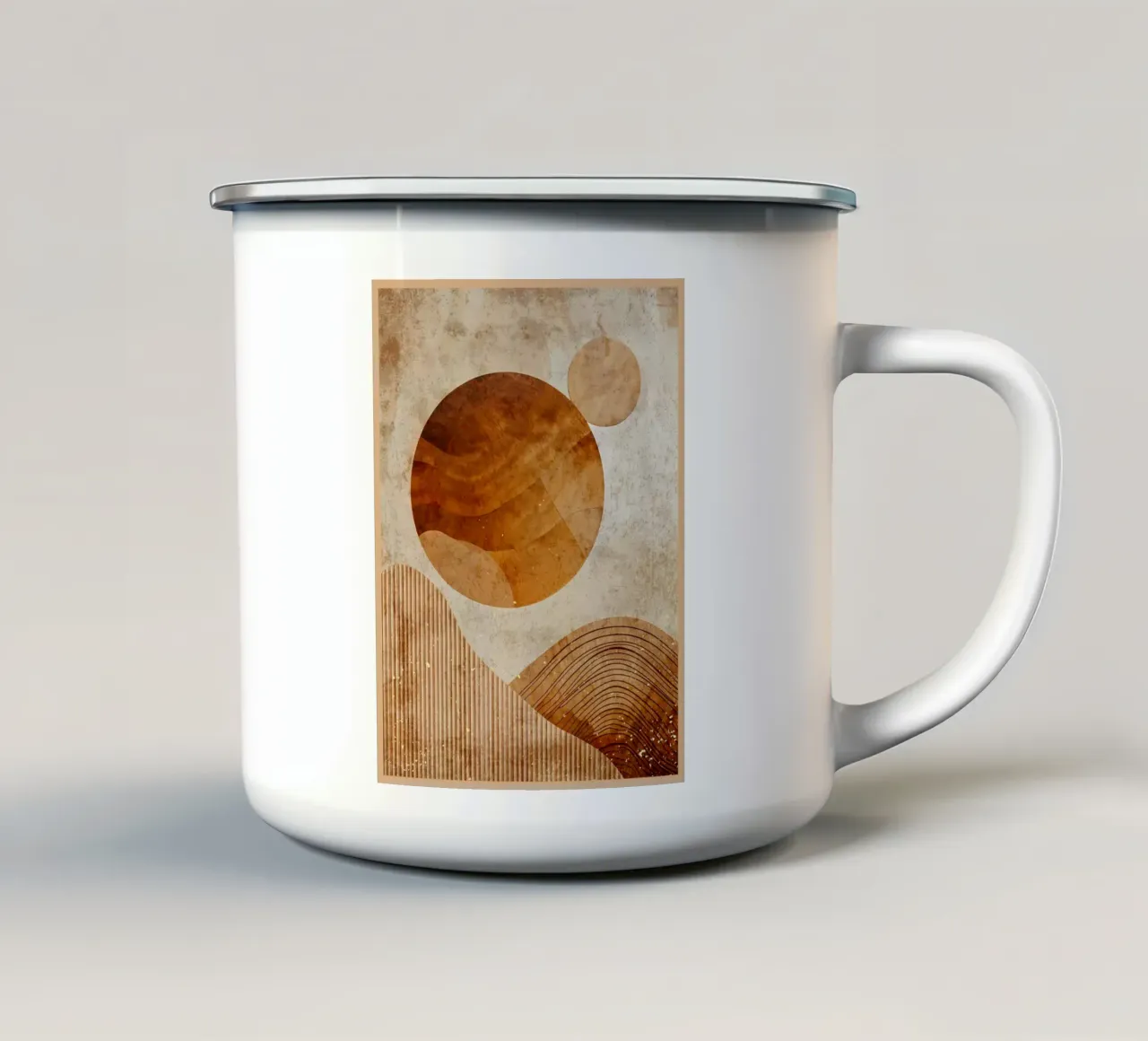 Onde di legno tazza in smalto da Modern Geometry