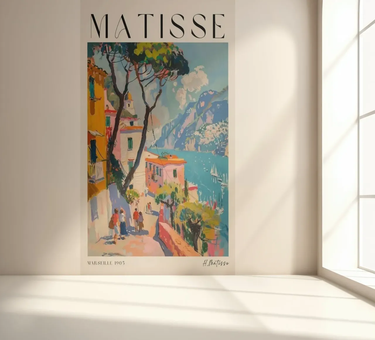 kustplaats fotobehang van sazkia art