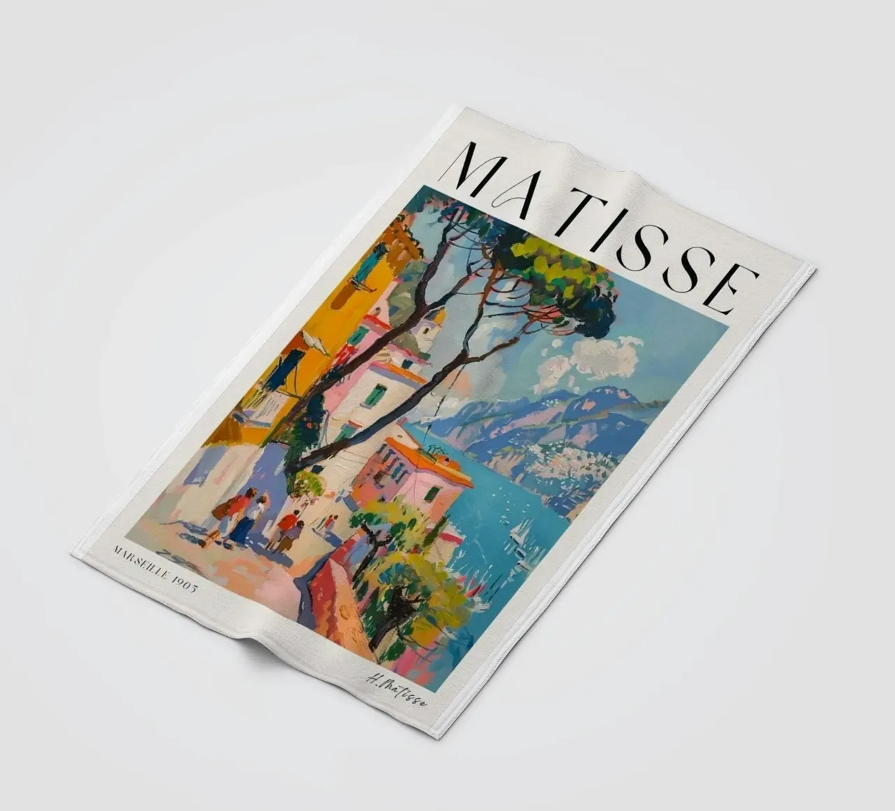 kustplaats fleecedeken van sazkia art