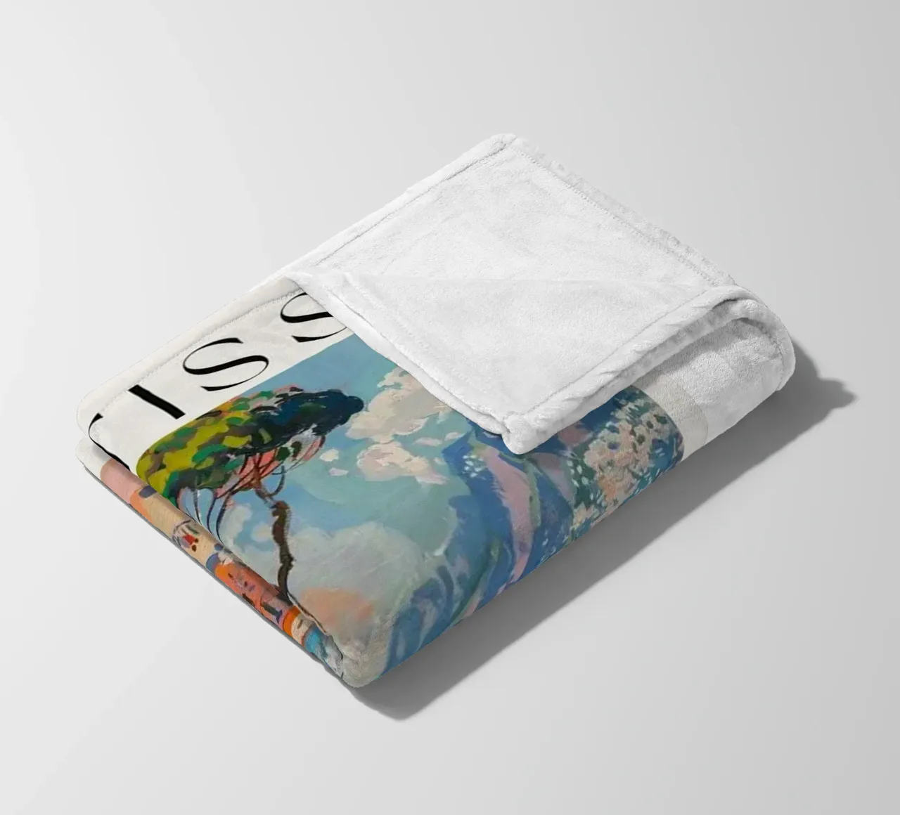 kustplaats fleecedeken van sazkia art