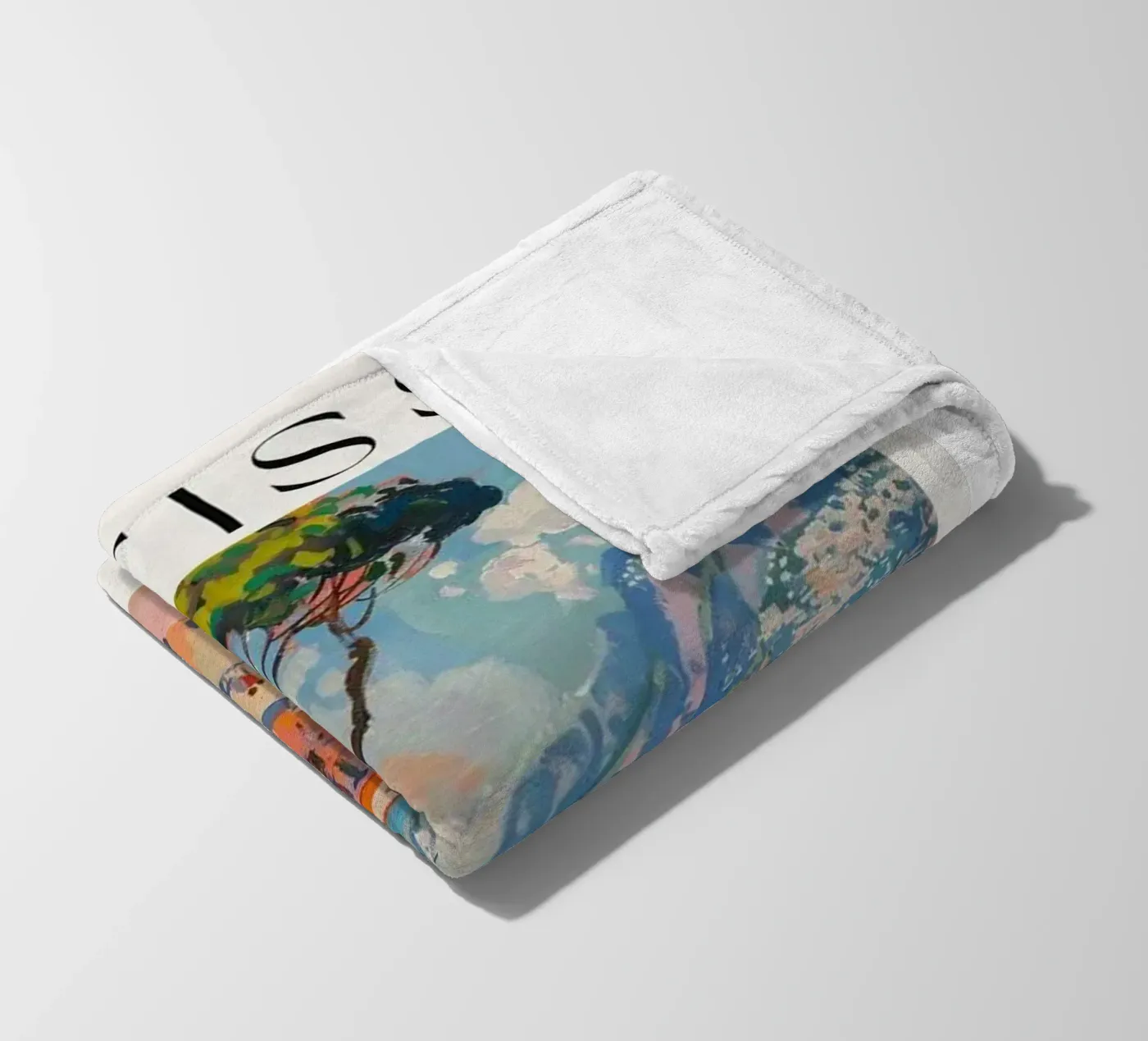 Küstendorf Fleecedecke von sazkia art