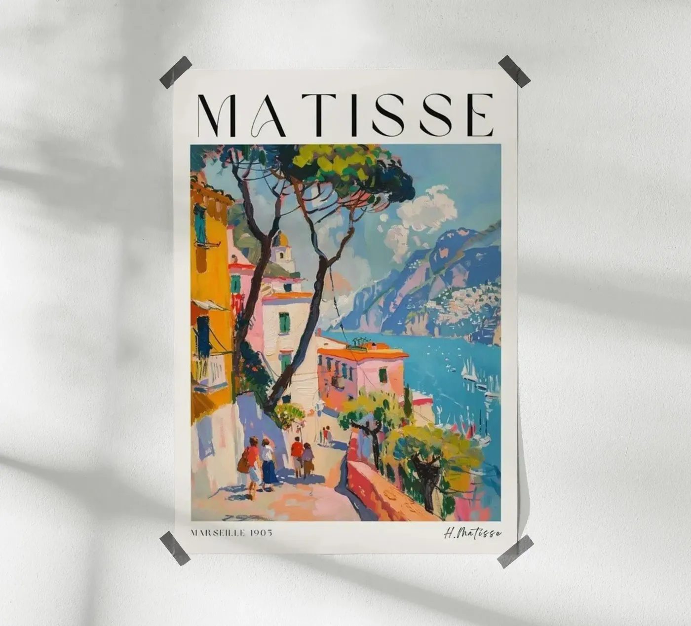 villaggio balneare poster da sazkia art