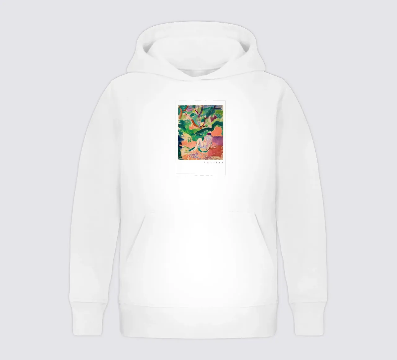 naked in the middle of forest kids hoodie by sazkia art