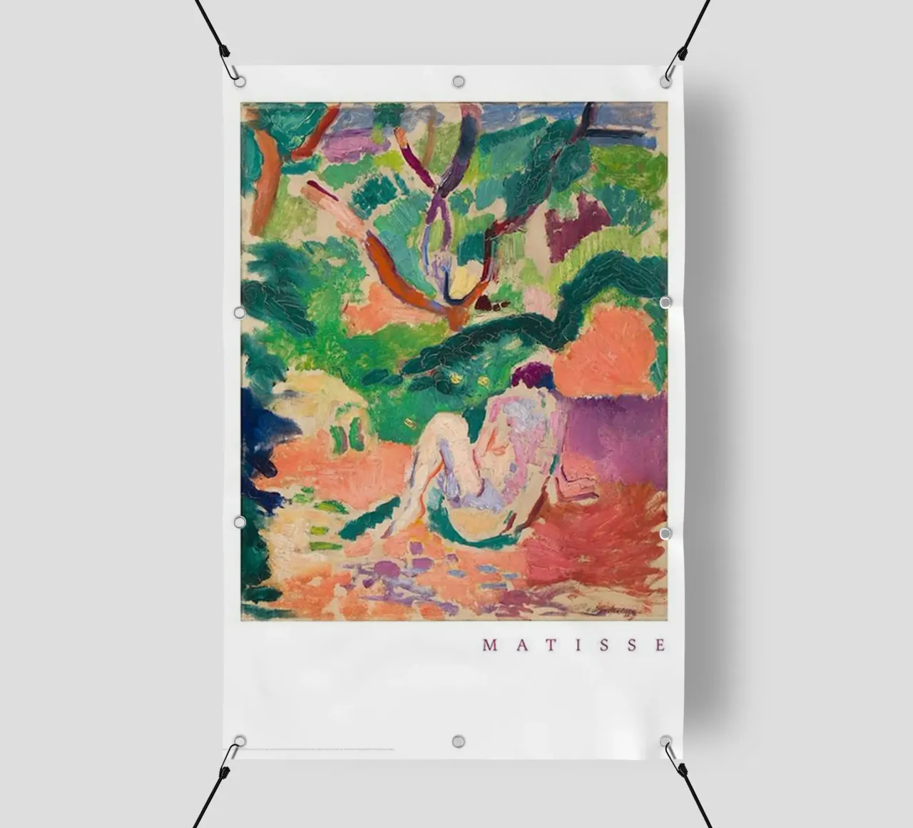 nudo in mezzo alla foresta telo in pvc da sazkia art