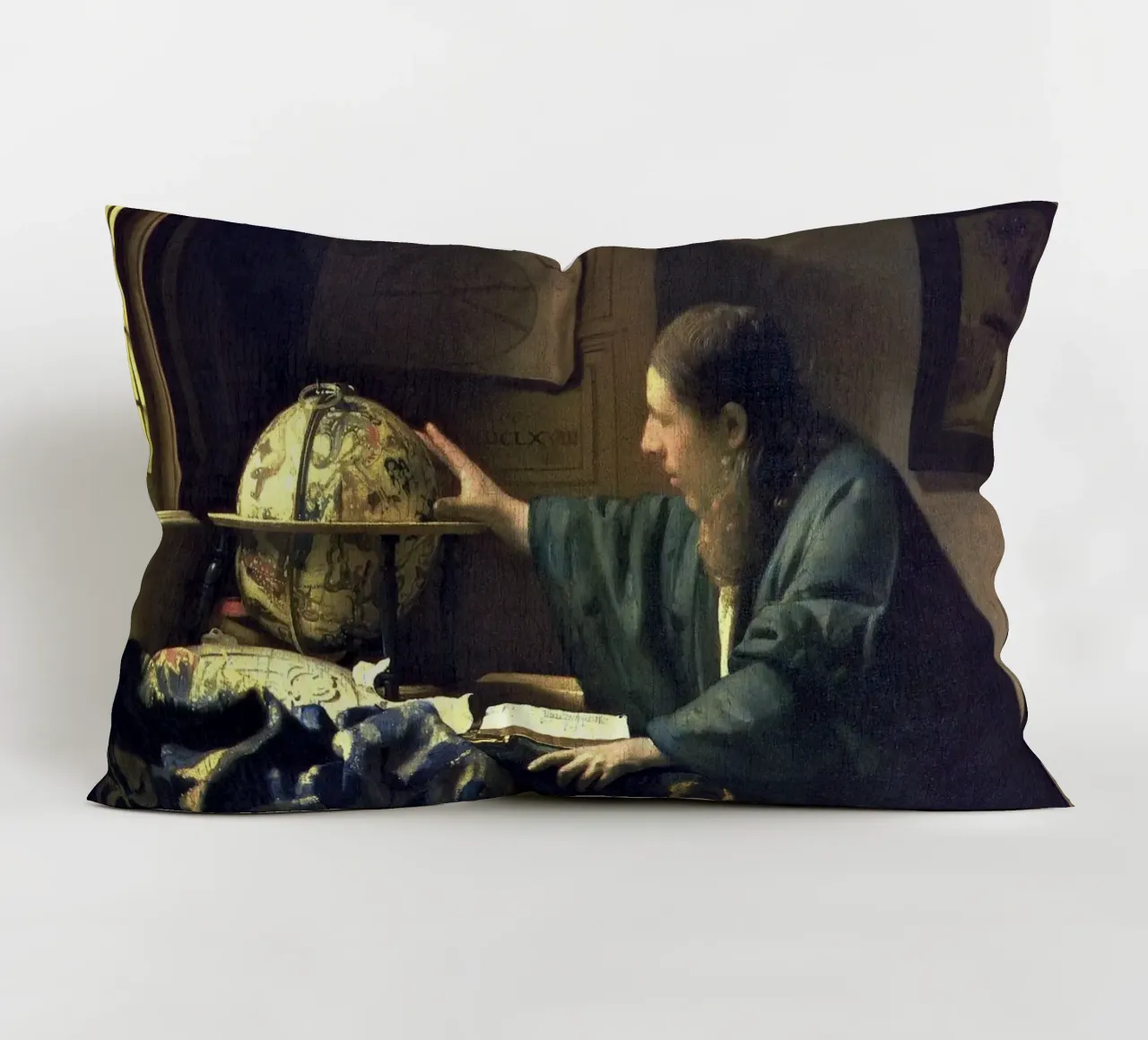 L'astronomo (1668 circa) di Johannes Vermeer cuscino da Art History