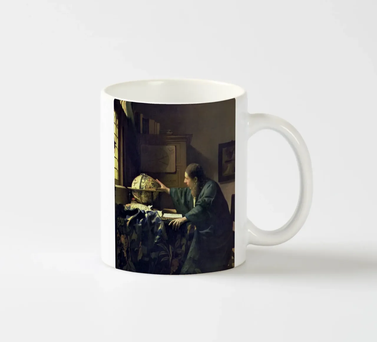 L'astronomo (1668 circa) di Johannes Vermeer tazza in ceramica da Art History