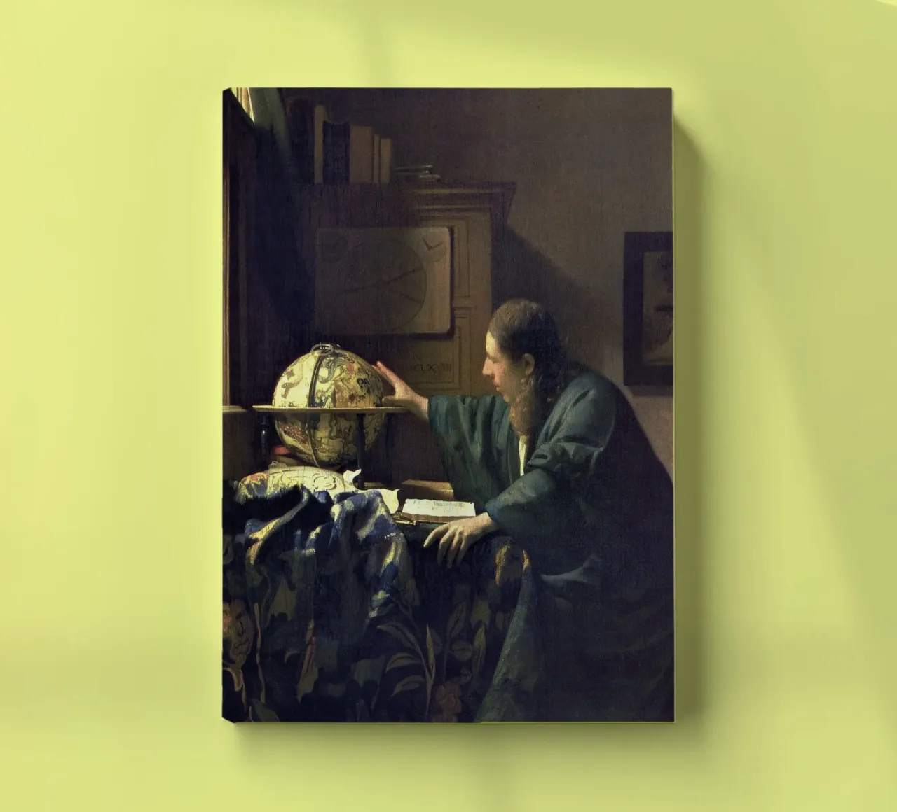 The Astronomer (c. 1668) by Johannes Vermeer notebook by Art History