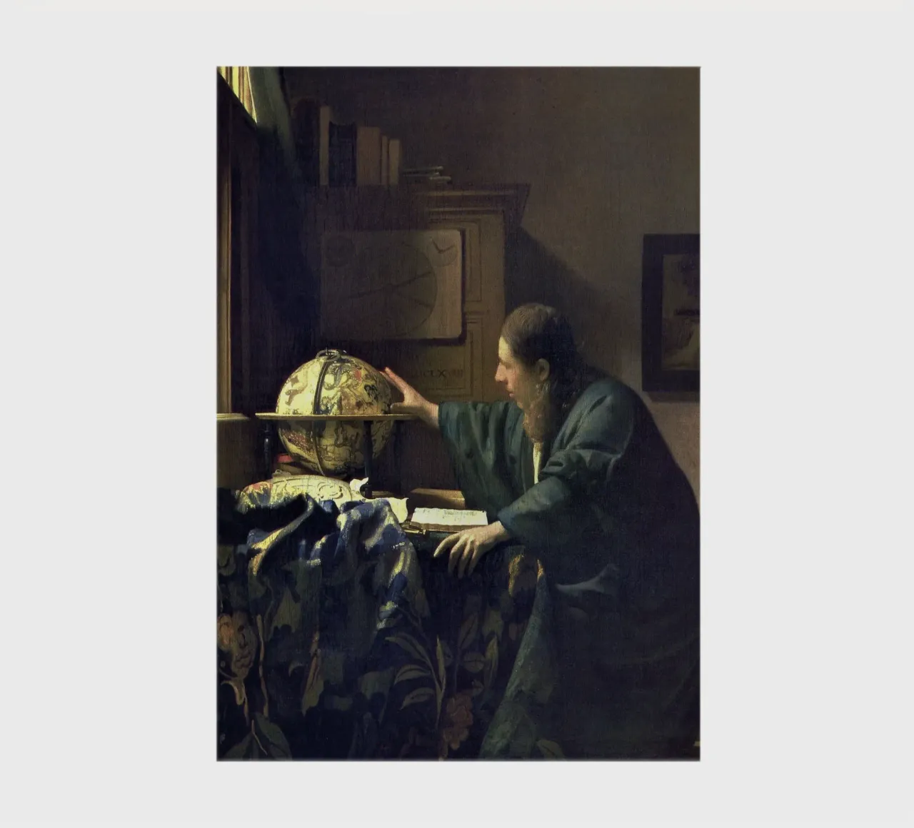 The Astronomer (c. 1668) by Johannes Vermeer notebook by Art History