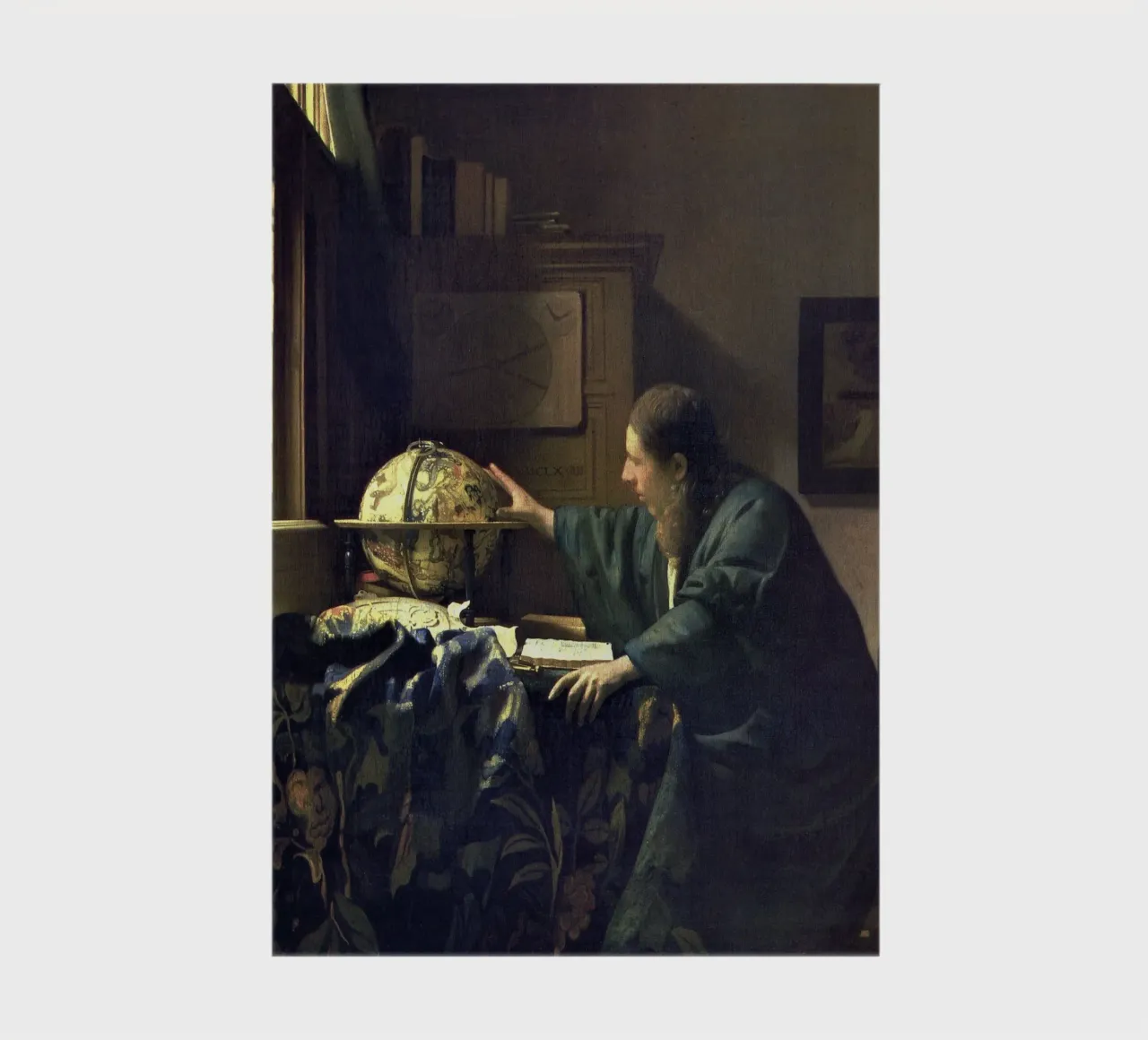 The Astronomer (c. 1668) by Johannes Vermeer notebook by Art History