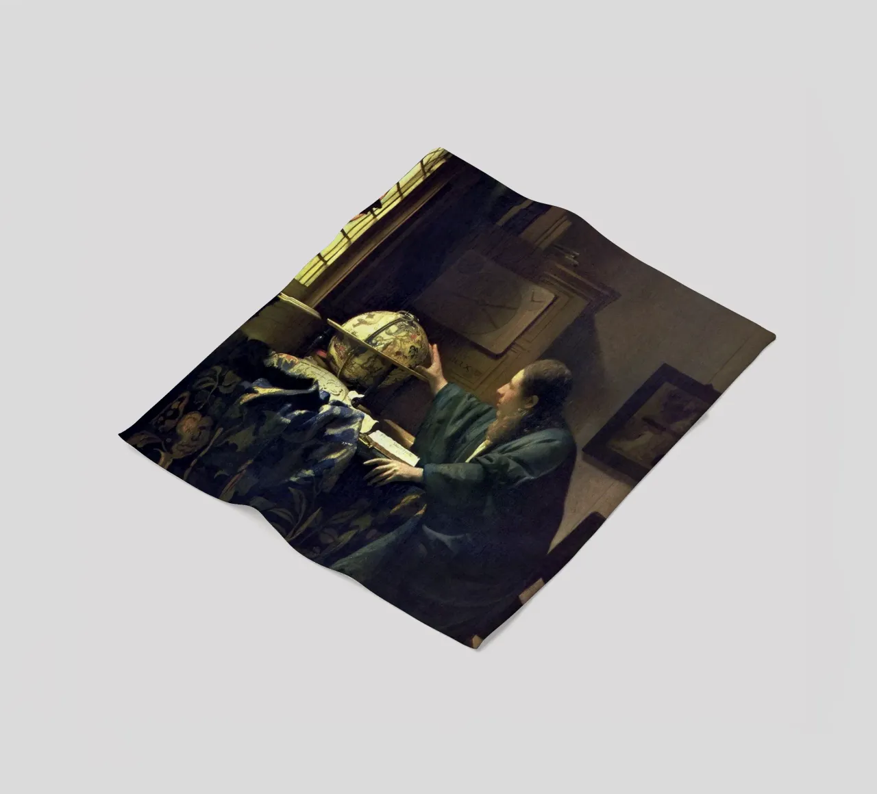 L'astronomo (1668 circa) di Johannes Vermeer coperta in pile da Art History