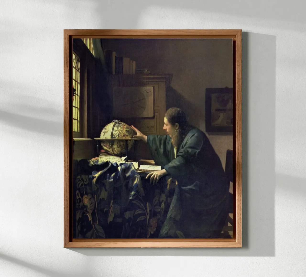 L'astronomo (1668 circa) di Johannes Vermeer alluminio dibond da Art History