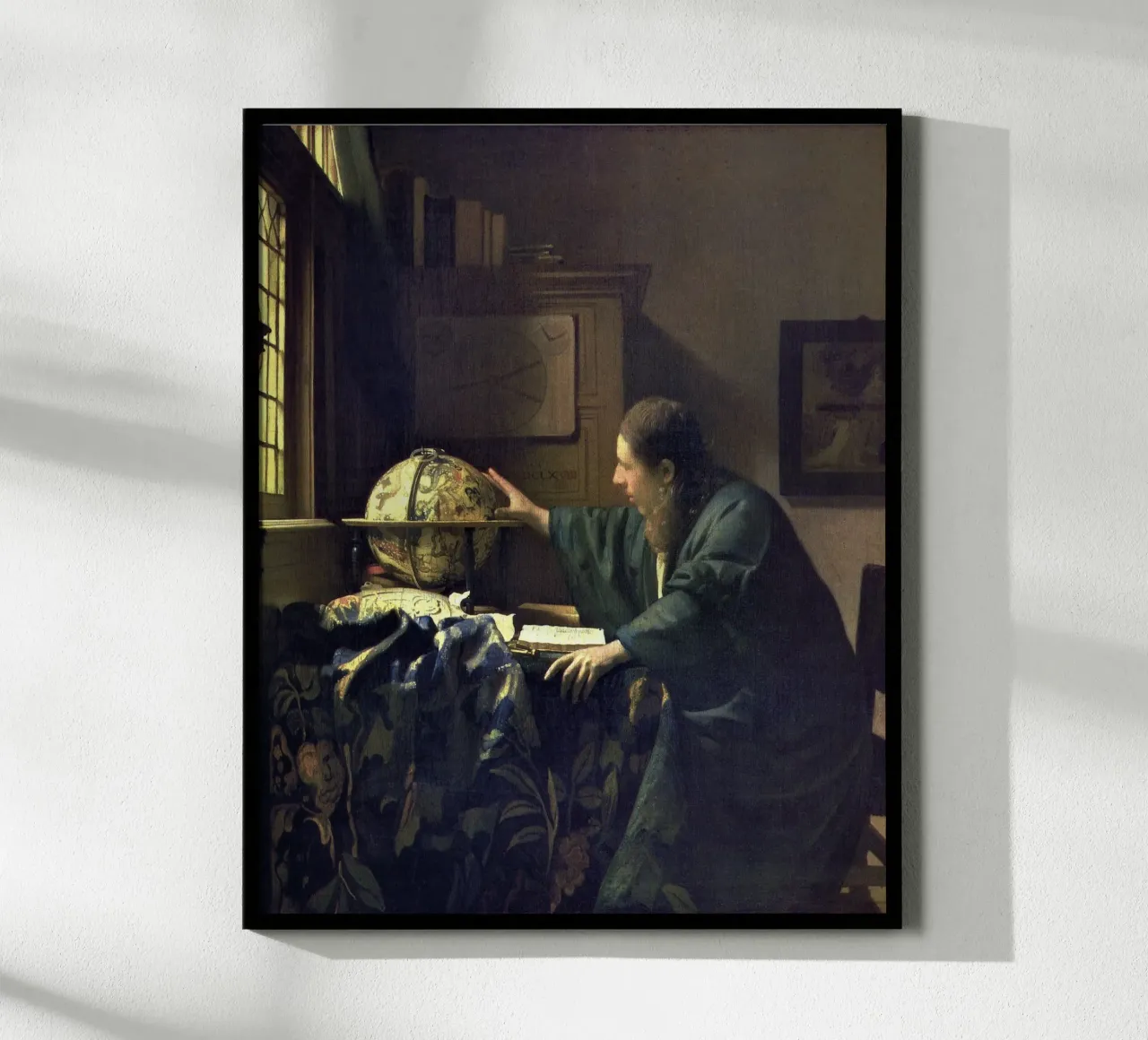 L'astronomo (1668 circa) di Johannes Vermeer carta hahnemühle da Art History