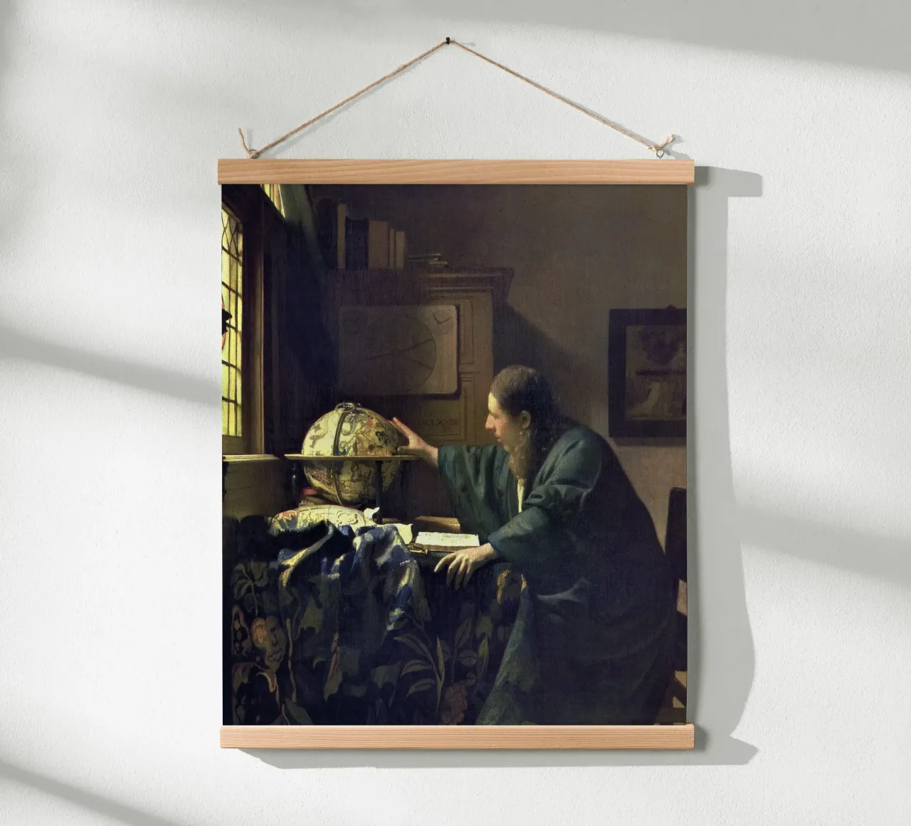 L'astronomo (1668 circa) di Johannes Vermeer carta hahnemühle da Art History