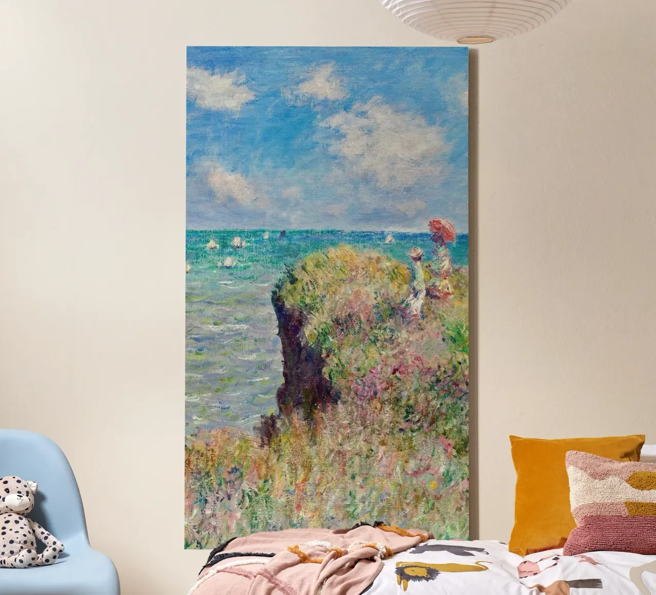 view from the seaside resort canvas with Floater frame by SMG Store