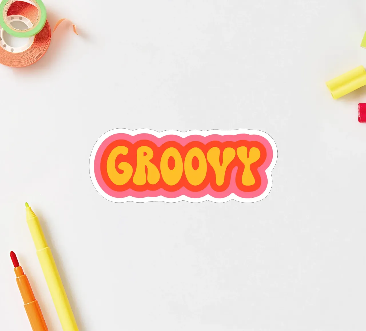 groovy adesivo da Sticker King