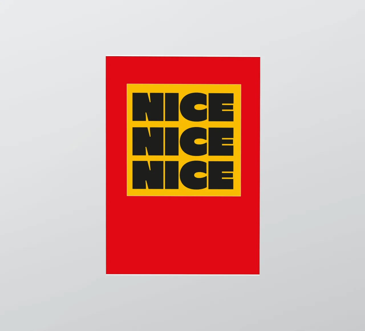 NICE sticker by Flo Klein