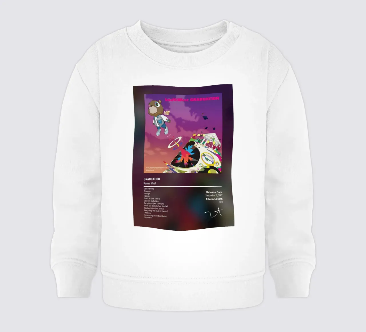 Graduation By Kanye West felpa neonato da DGUnder