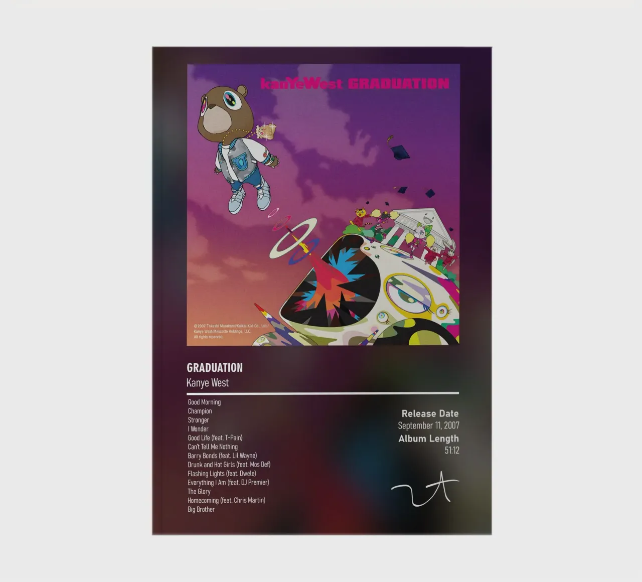 Graduation By Kanye West notebook by DGUnder