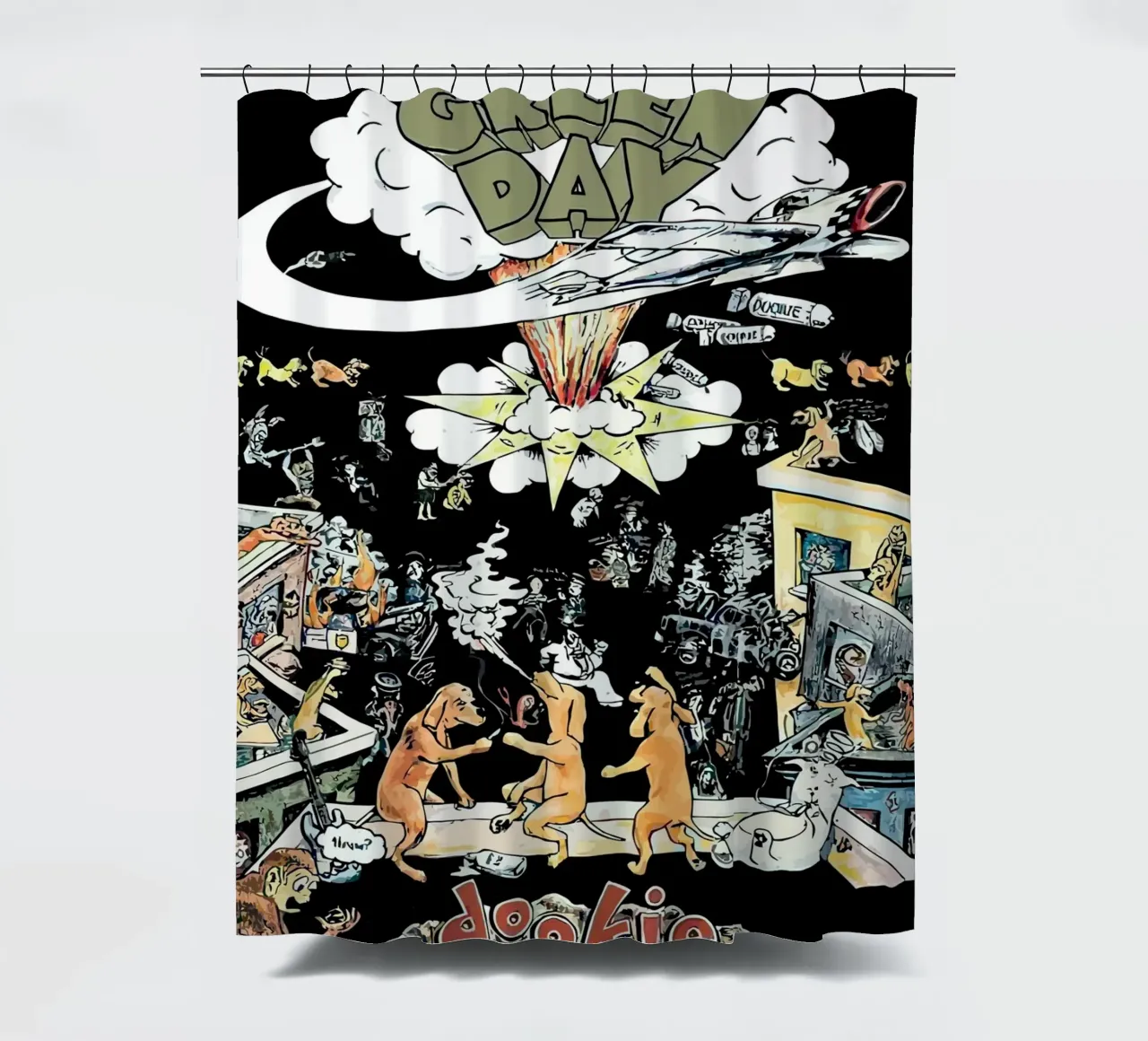 Greenday Cover Albums Image tenda da doccia da Musadad Shop
