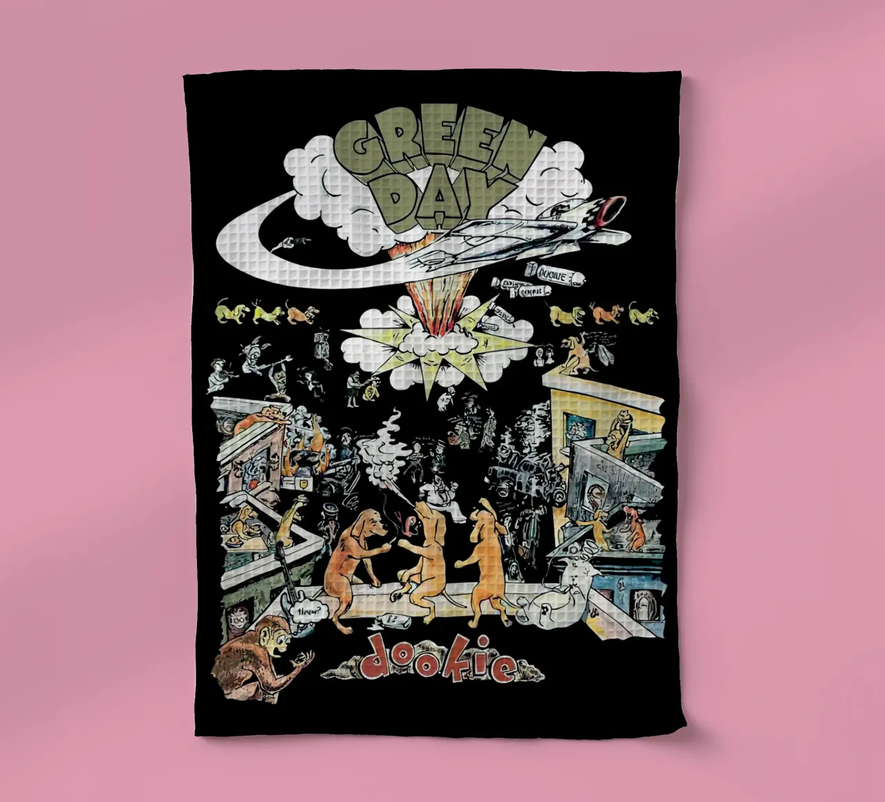Greenday Cover Albums Image Geschirrtuch von Musadad Shop