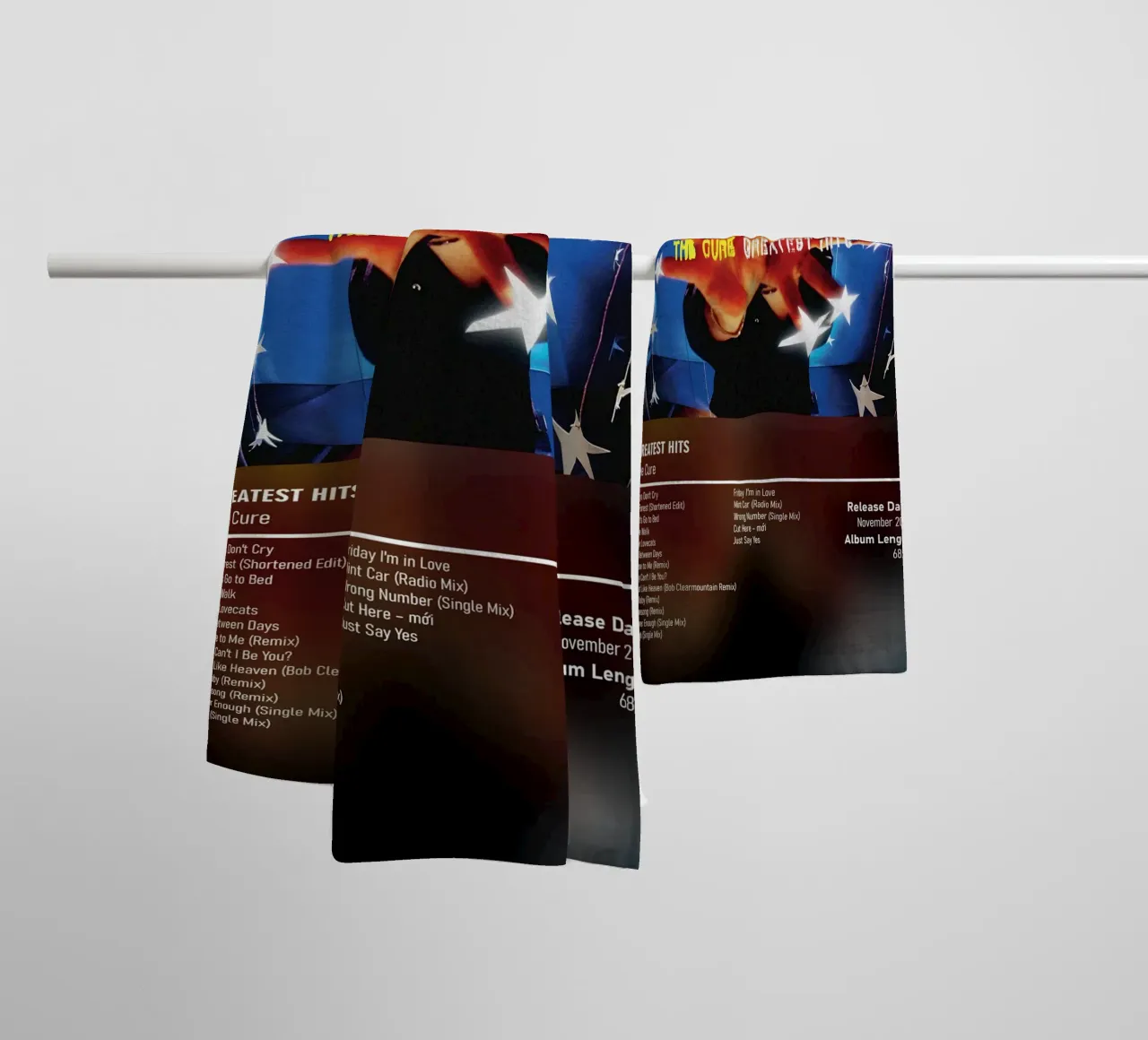 Greatest Hits By The Cure towel by DGUnder