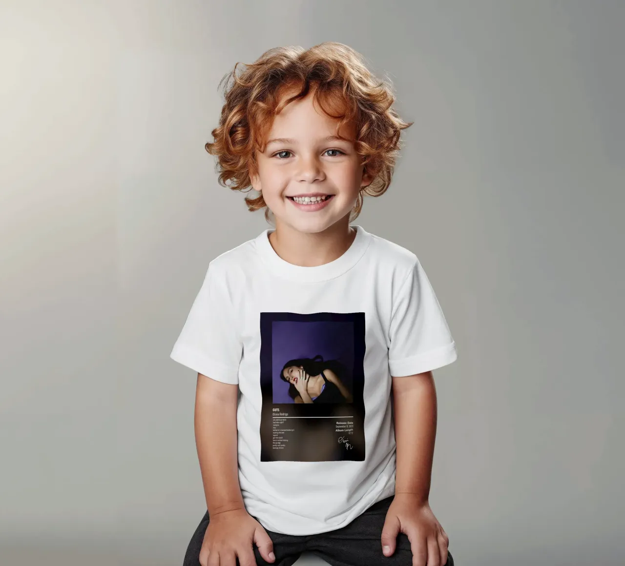 GUTS By Olivia Rodrigo kids t-shirt by DGUnder