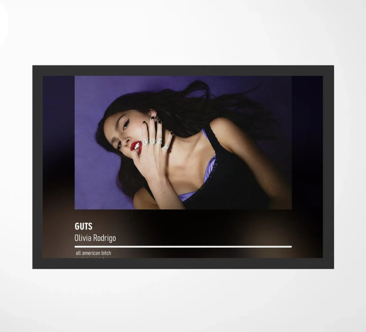 GUTS By Olivia Rodrigo zerbino da DGUnder