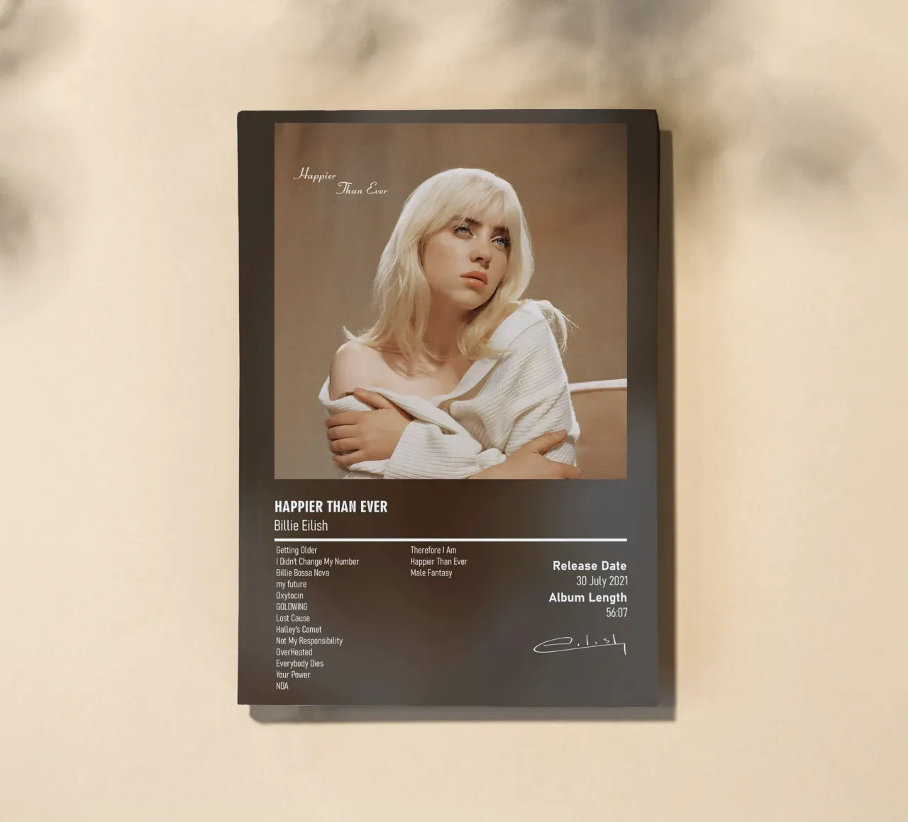 Happier Than Ever By Billie Eilish notebook by DGUnder