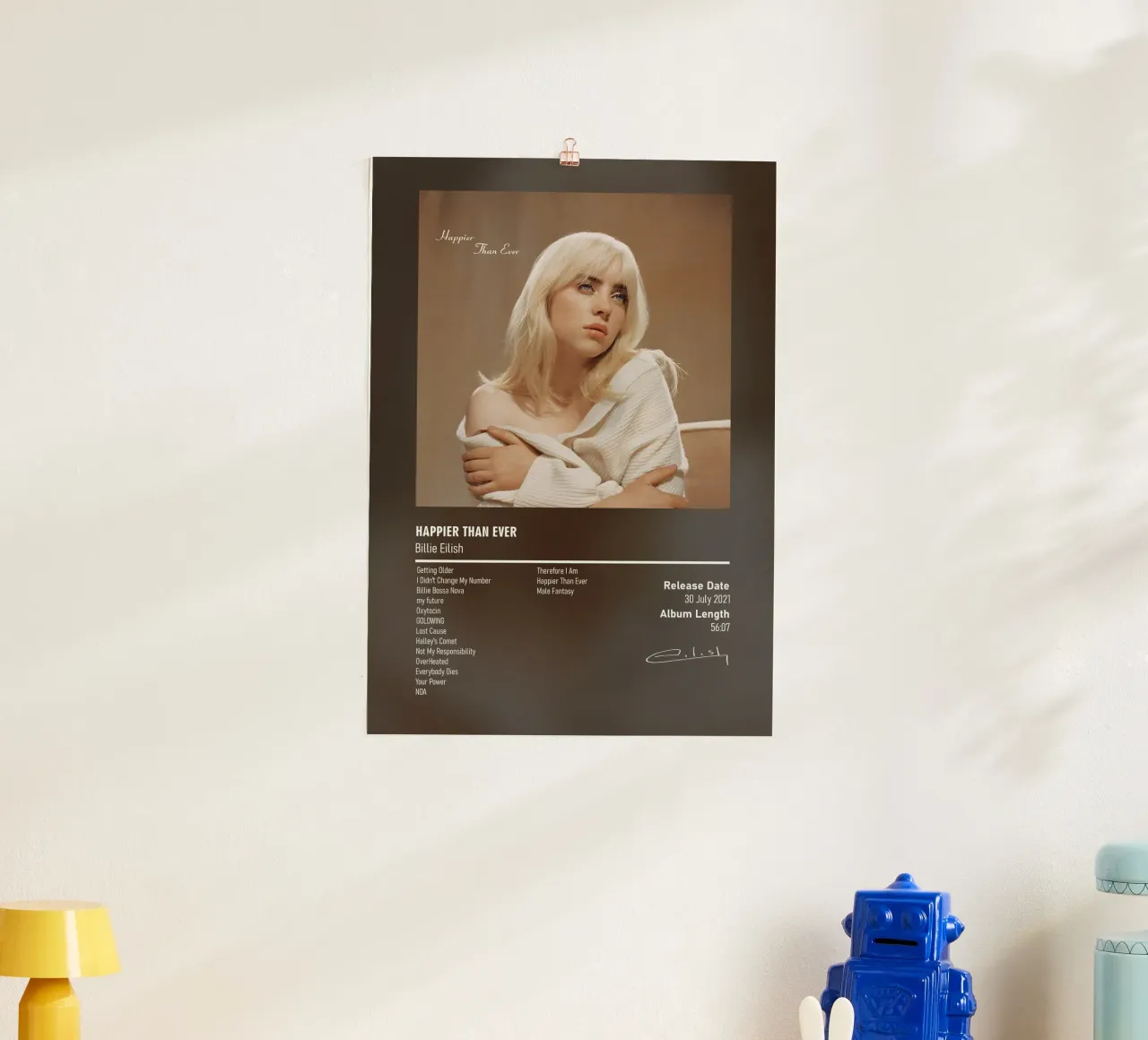 Happier Than Ever By Billie Eilish poster da DGUnder