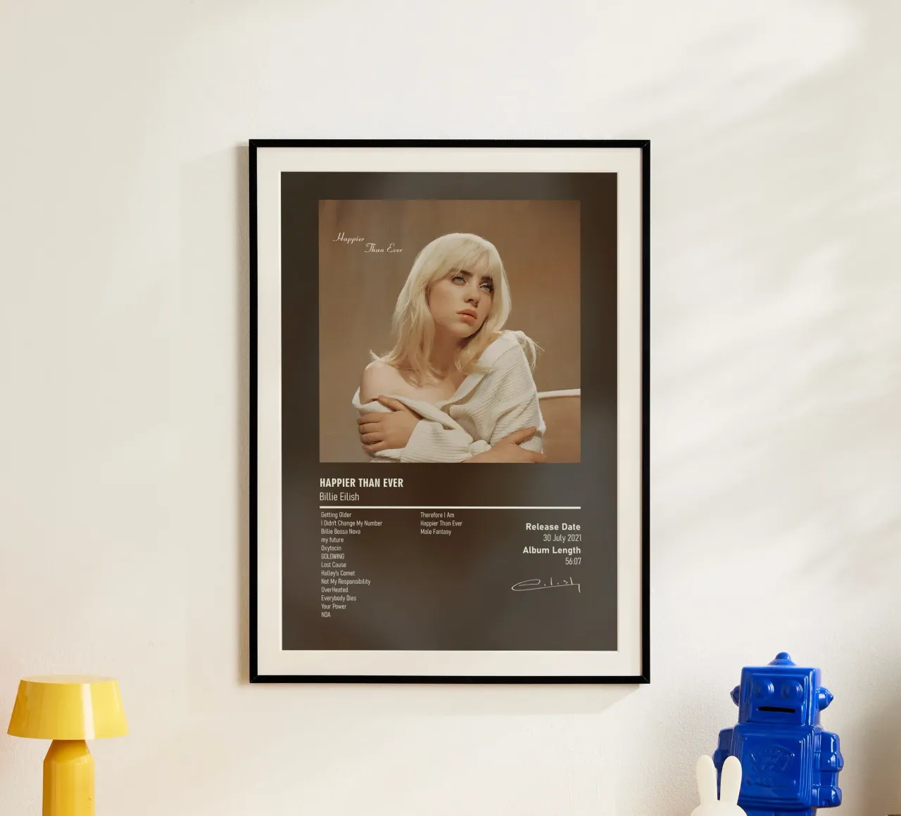 Happier Than Ever By Billie Eilish poster da DGUnder