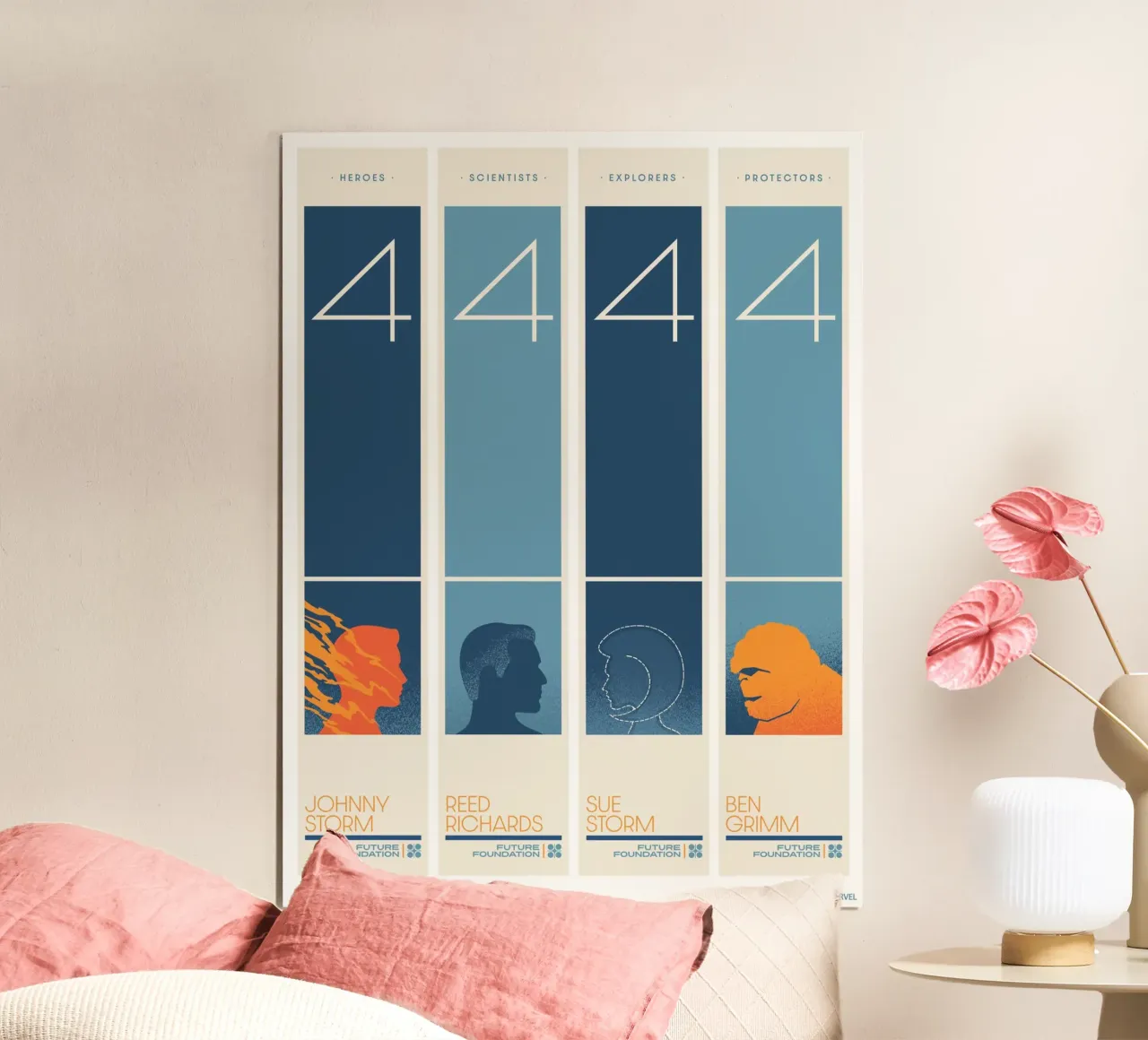 FANTASTIC 4 - alle vier poster da FANTASTIC 4 by JUNIQE