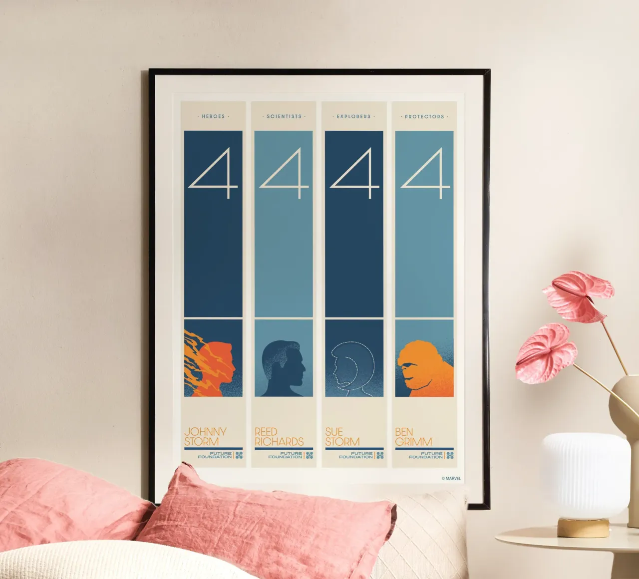 FANTASTIC 4 - alle vier poster da FANTASTIC 4 by JUNIQE