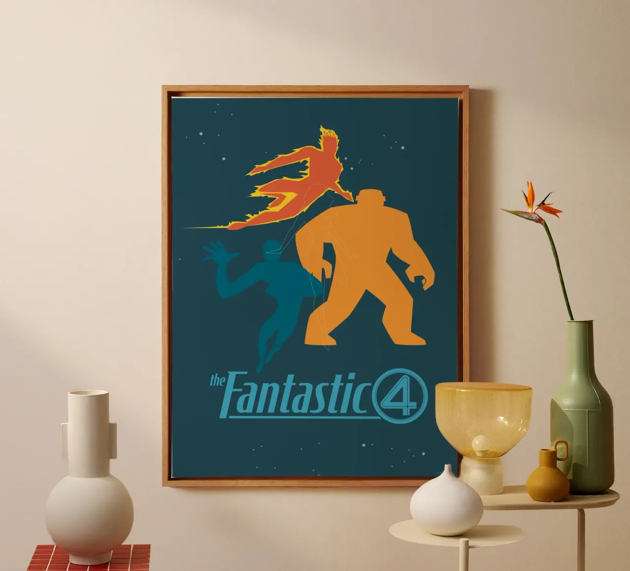 the Fantastic 4 II canvas met Baklijst van FANTASTIC 4 by JUNIQE