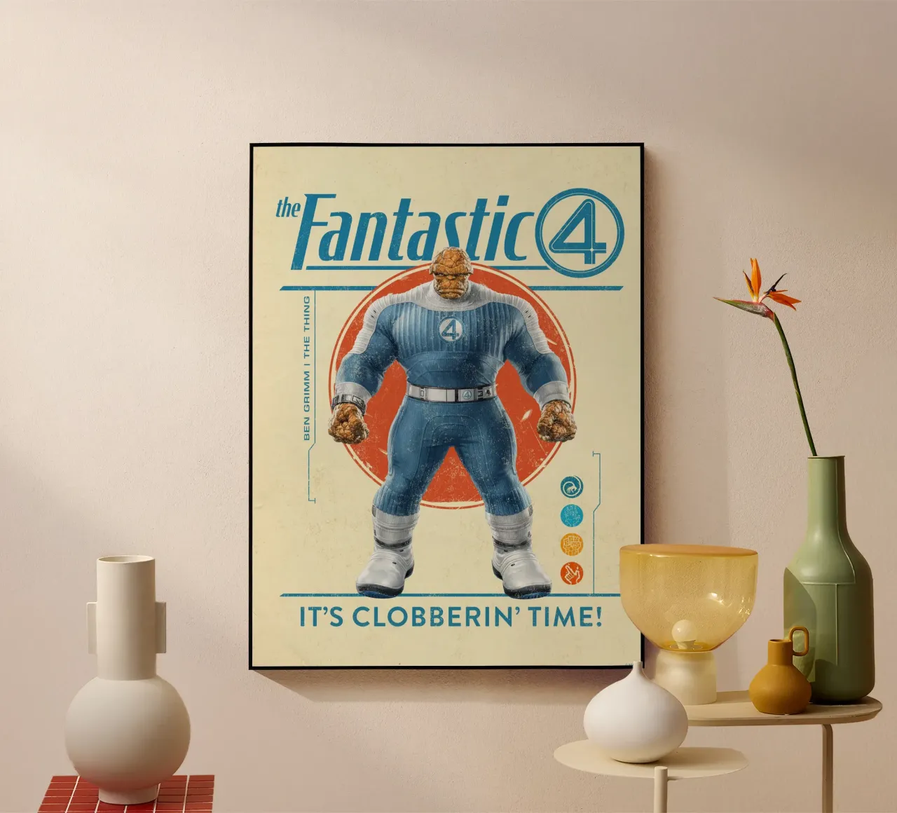 It’s Clobberin’ Time! plexiglass da FANTASTIC 4 by JUNIQE