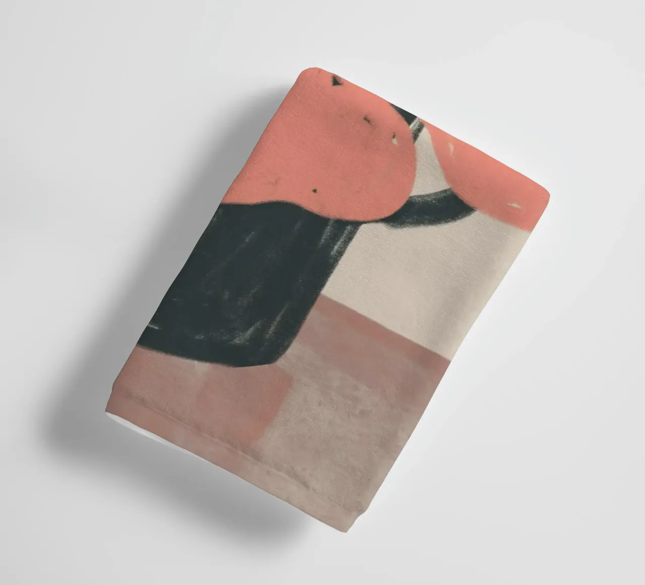 Arte floreale astratta in corallo asciugamano da bagno da Melloi Art Print