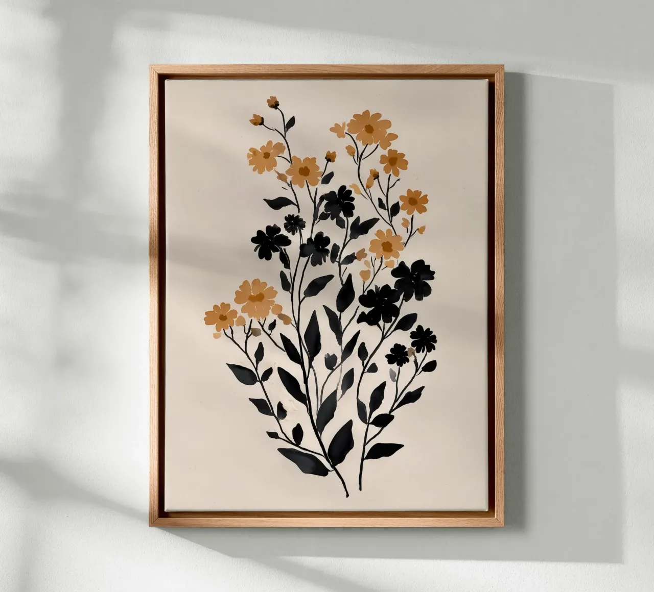 Silhouette d'oro tela con Cornice a cassetta da Seed & Signal