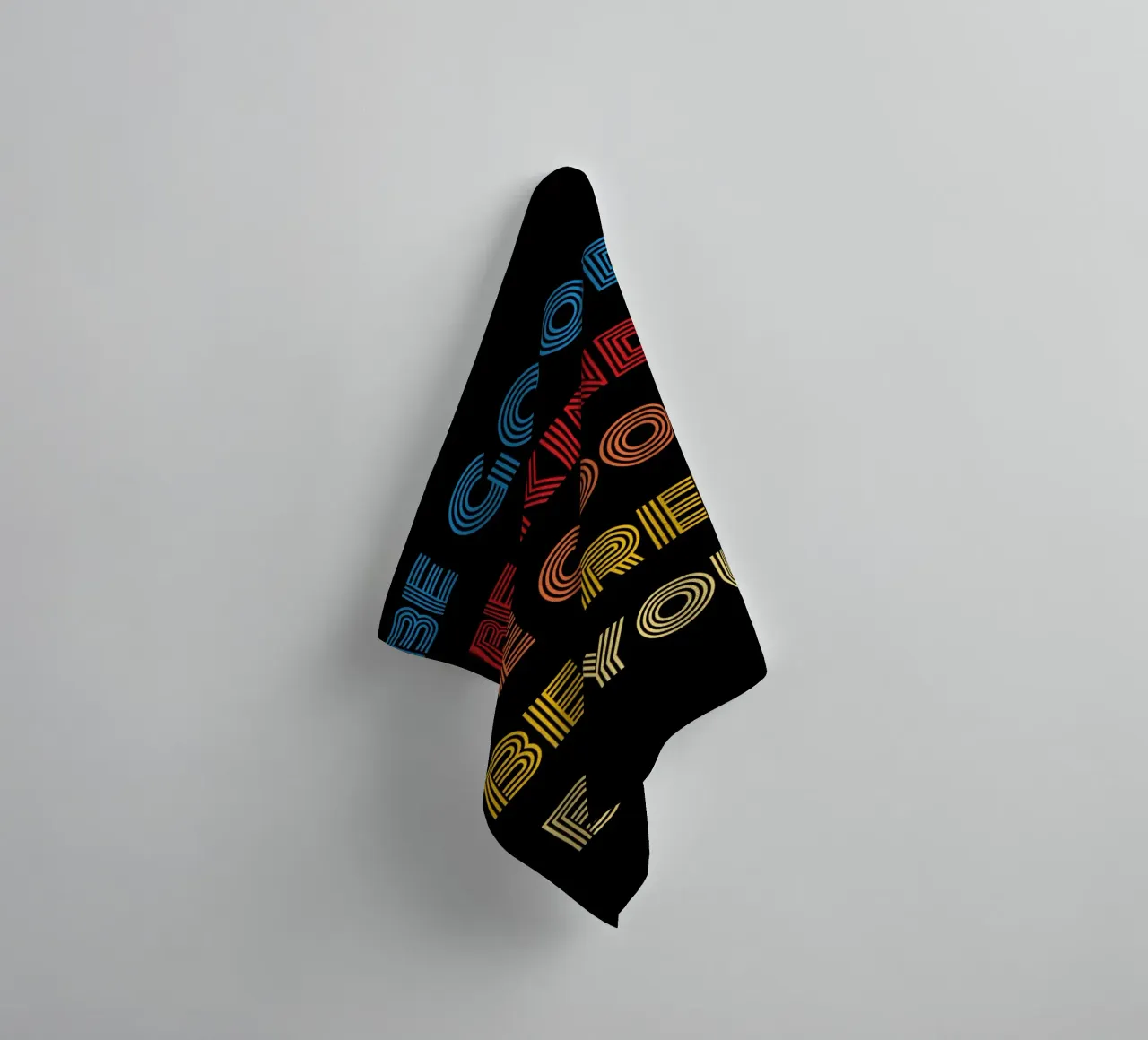 Be Good towel by Olivia Creator