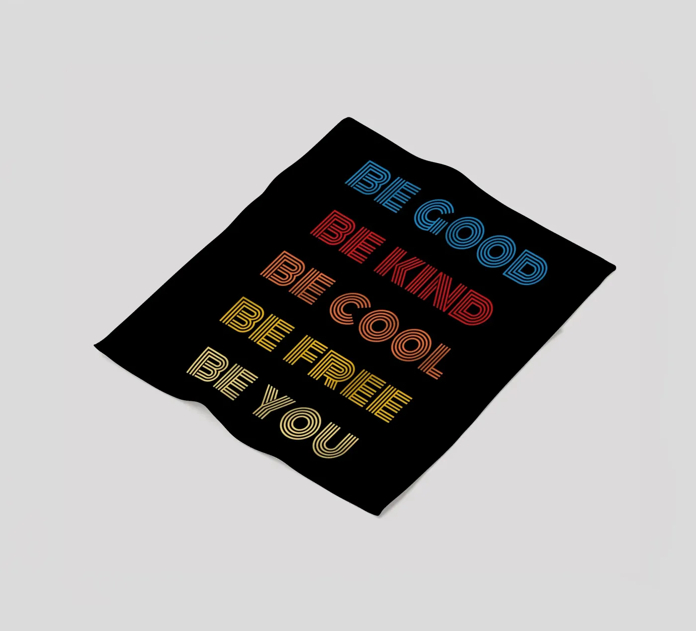 Be Good fleece blanket by Olivia Creator
