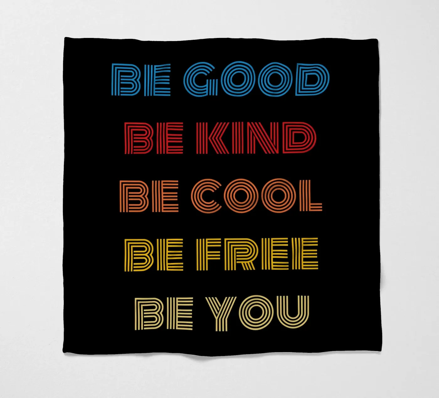 Be Good fleece blanket by Olivia Creator