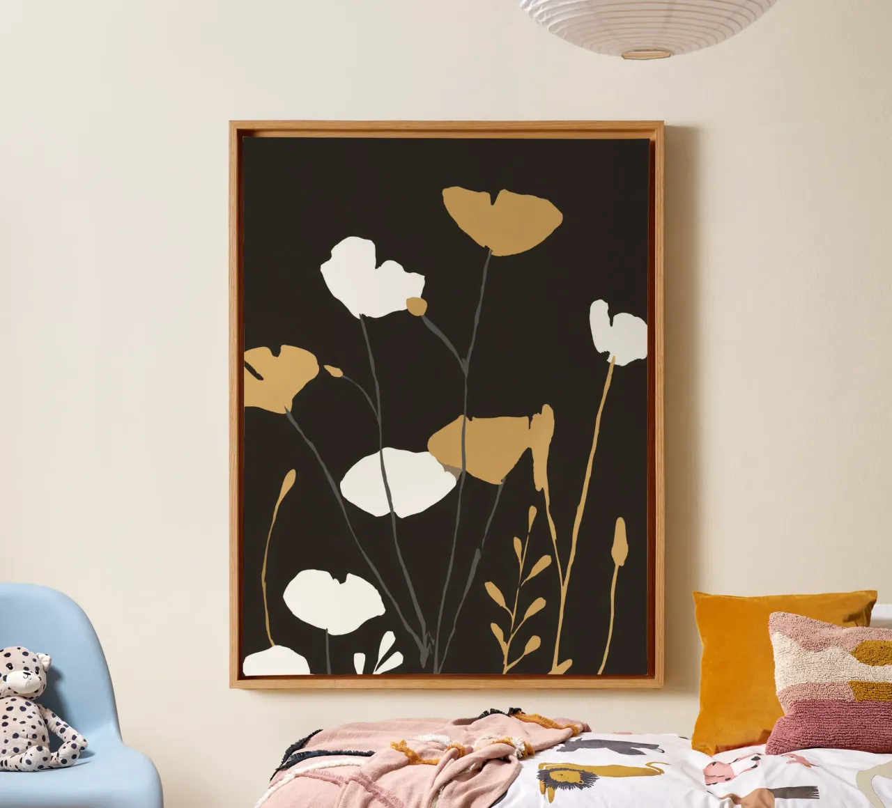 Papaveri d'ombra tela con Cornice a cassetta da Seed & Signal