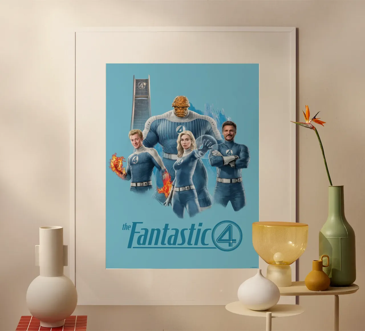 Fantastic 4 - vereint! poster con telaio in legno da FANTASTIC 4 by JUNIQE